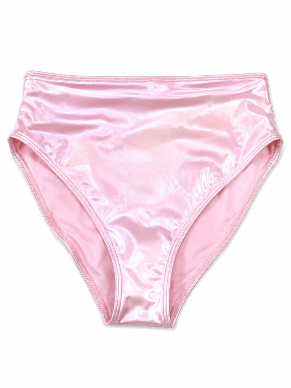 Good American Shiny Pink Bikini Bottom Size 1 Small